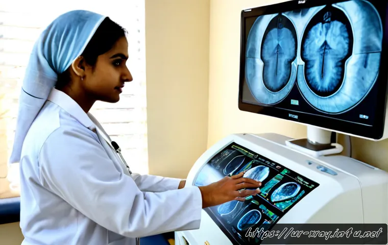 방사선사 최신 연구 트렌드 - Photorealistic modern radiology department in a leading Pakistani teaching hospital, a South Asian f...